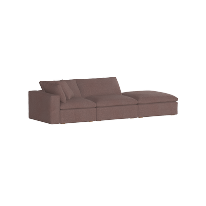 Ari modular corner Sofa with pouffe - Wide fabric range