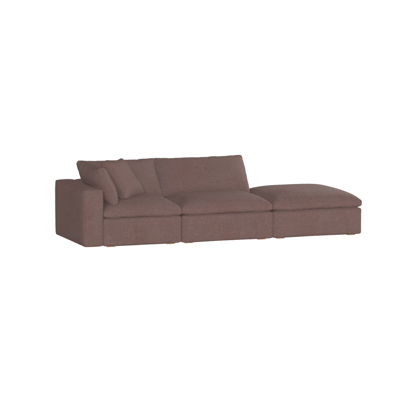 Ari modular corner Sofa with pouffe - Wide fabric range