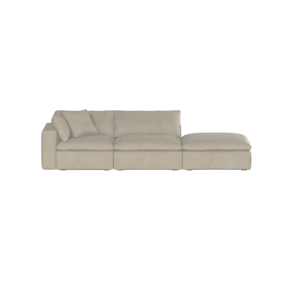 Ari modular corner Sofa with pouffe - Wide fabric range