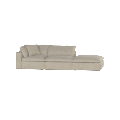 Ari modular corner Sofa with pouffe - Wide fabric range