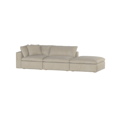 Ari modular corner Sofa with pouffe - Wide fabric range