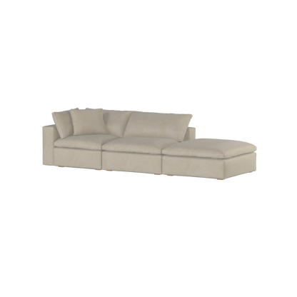 Ari modular corner Sofa with pouffe - Wide fabric range