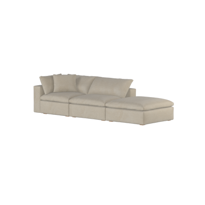 Ari modular corner Sofa with pouffe - Wide fabric range