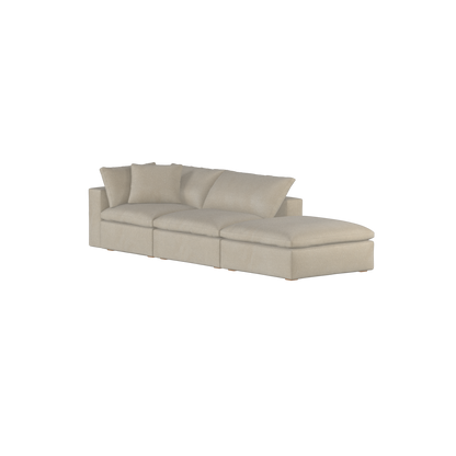 Ari modular corner Sofa with pouffe - Wide fabric range