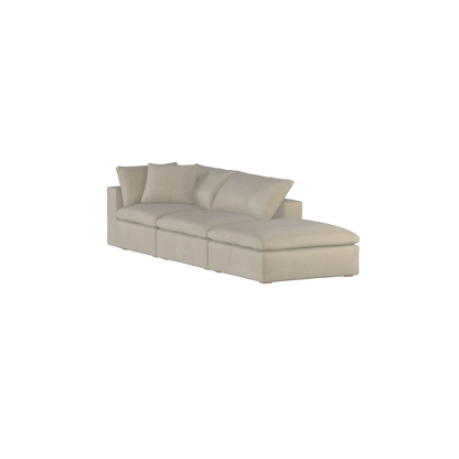 Ari modular corner Sofa with pouffe - Wide fabric range