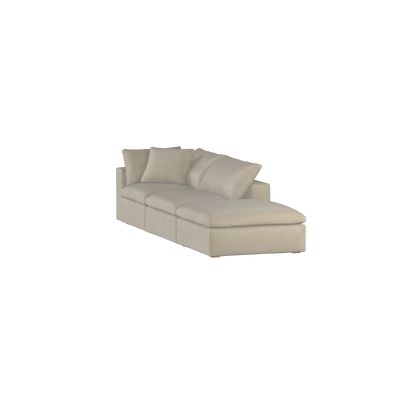 Ari modular corner Sofa with pouffe - Wide fabric range