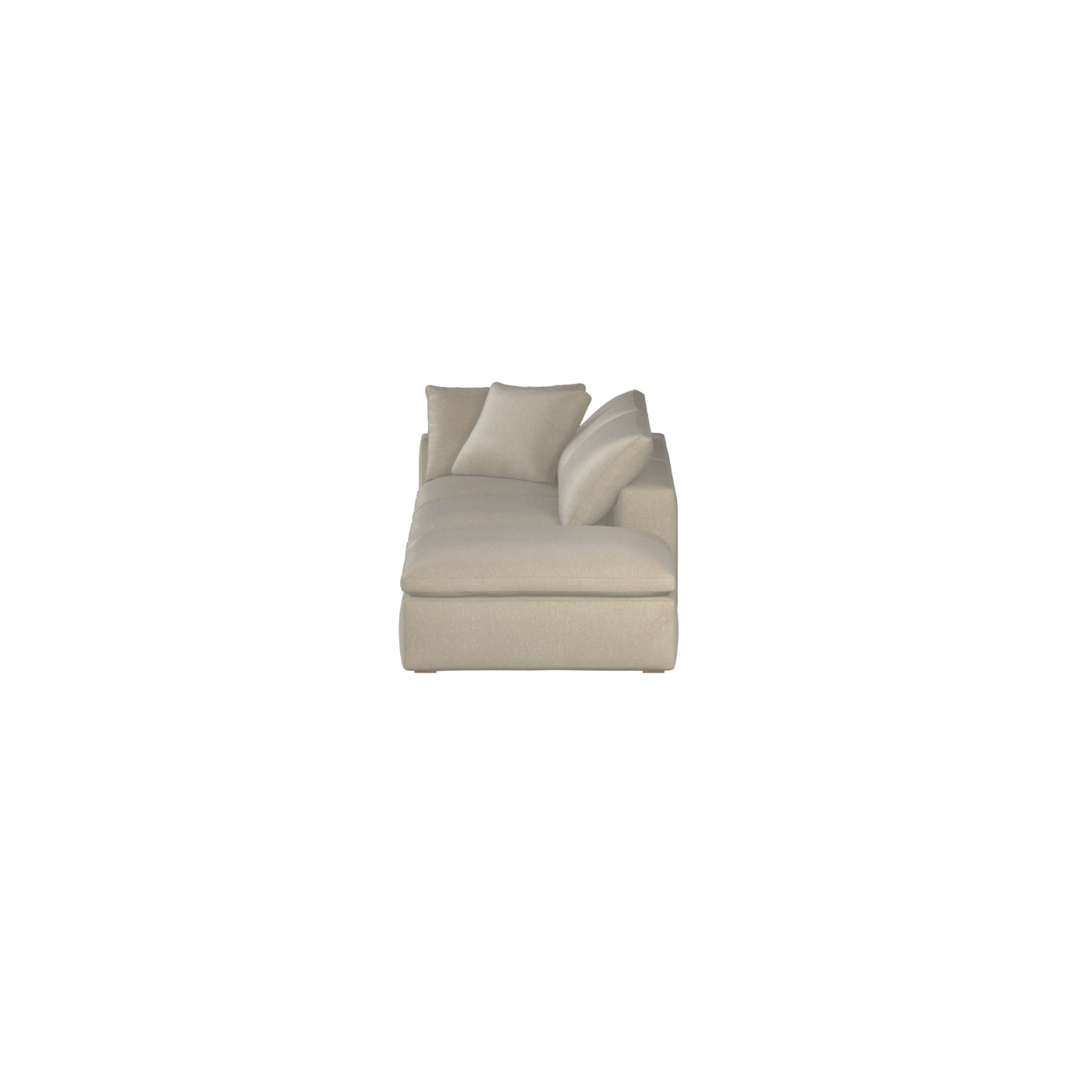 Ari modular corner Sofa with pouffe - Wide fabric range