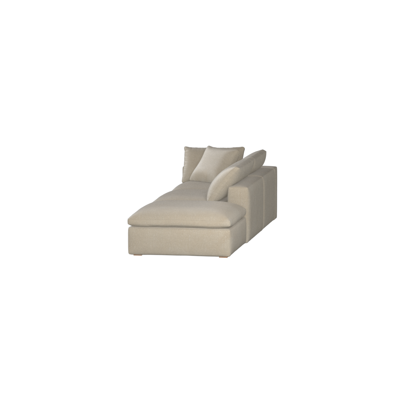 Ari modular corner Sofa with pouffe - Wide fabric range