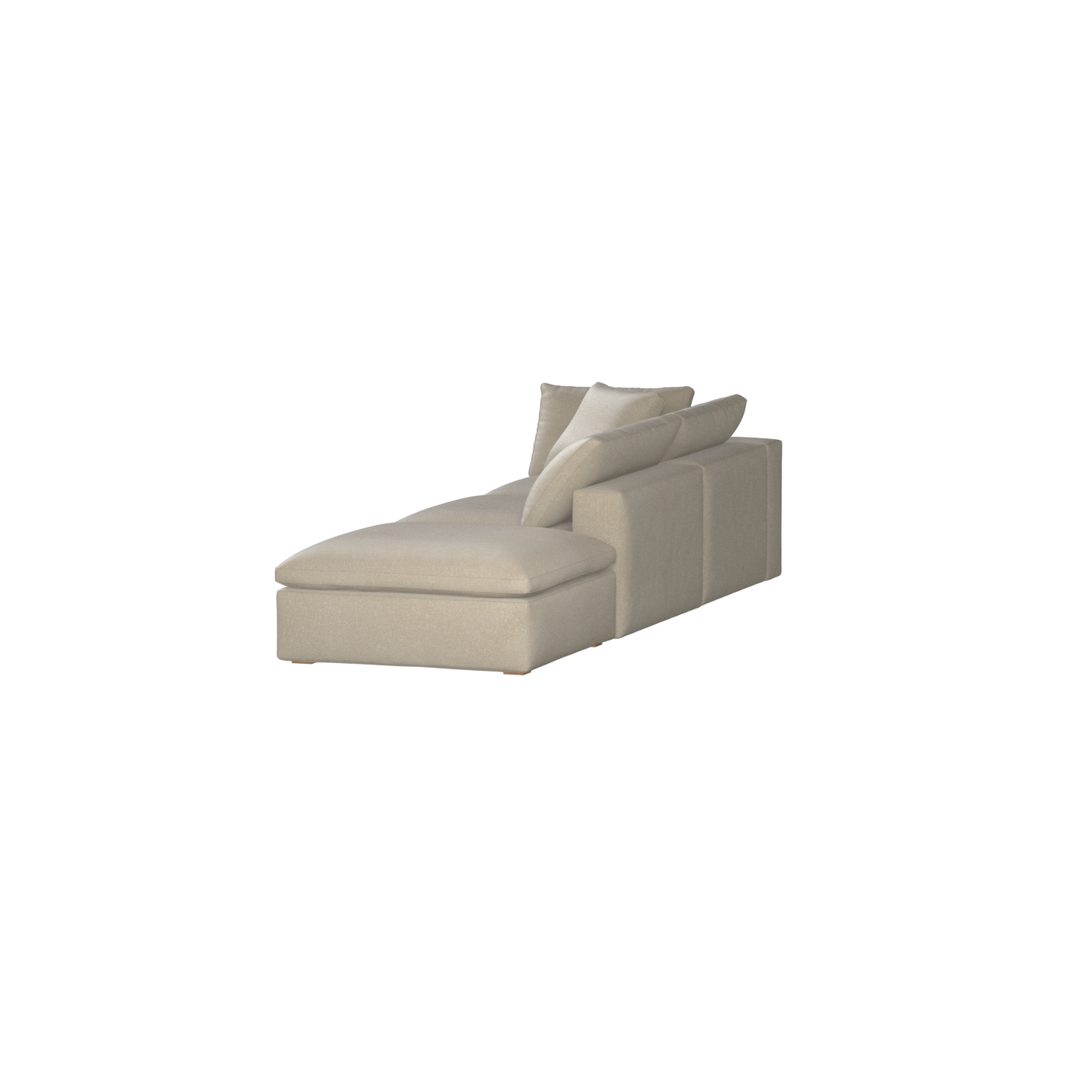 Ari modular corner Sofa with pouffe - Wide fabric range