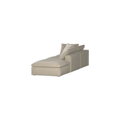 Ari modular corner Sofa with pouffe - Wide fabric range