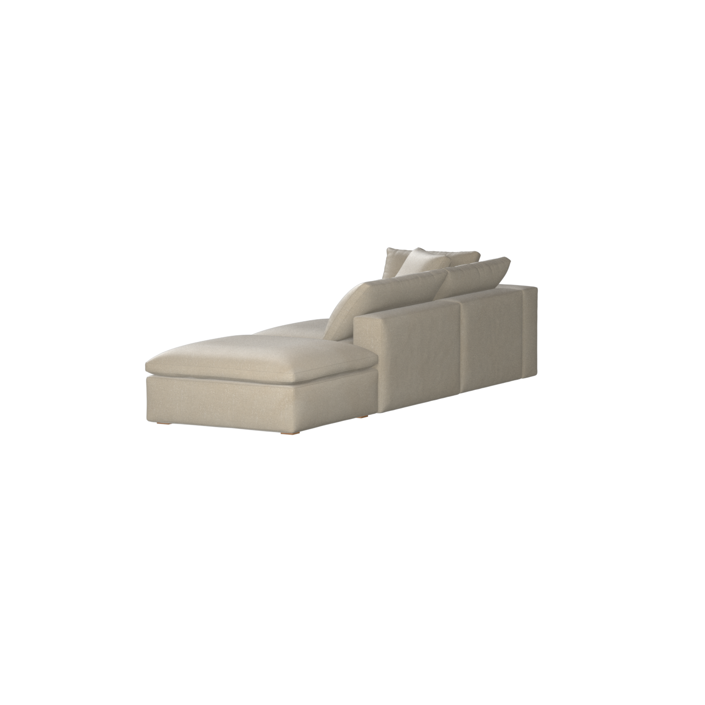 Ari modular corner Sofa with pouffe - Wide fabric range