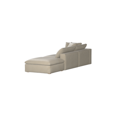Ari modular corner Sofa with pouffe - Wide fabric range