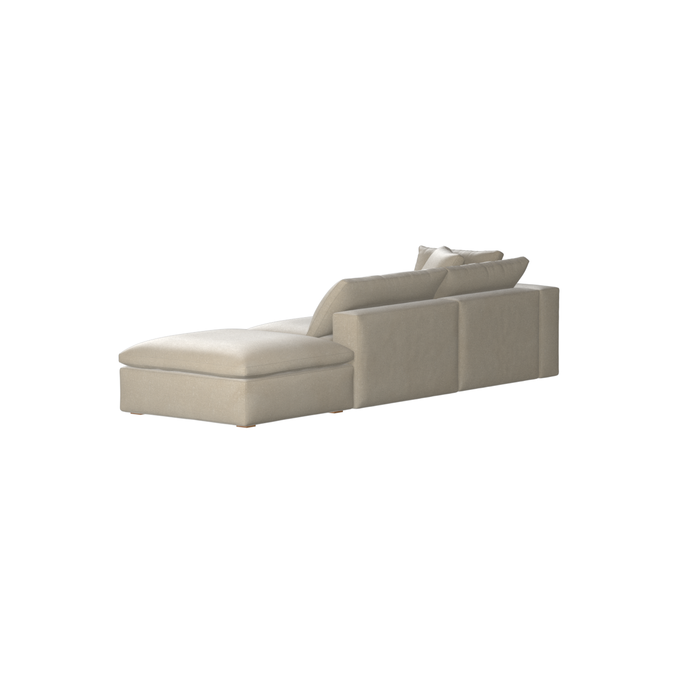 Ari modular corner Sofa with pouffe - Wide fabric range