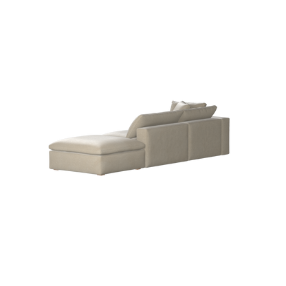 Ari modular corner Sofa with pouffe - Wide fabric range