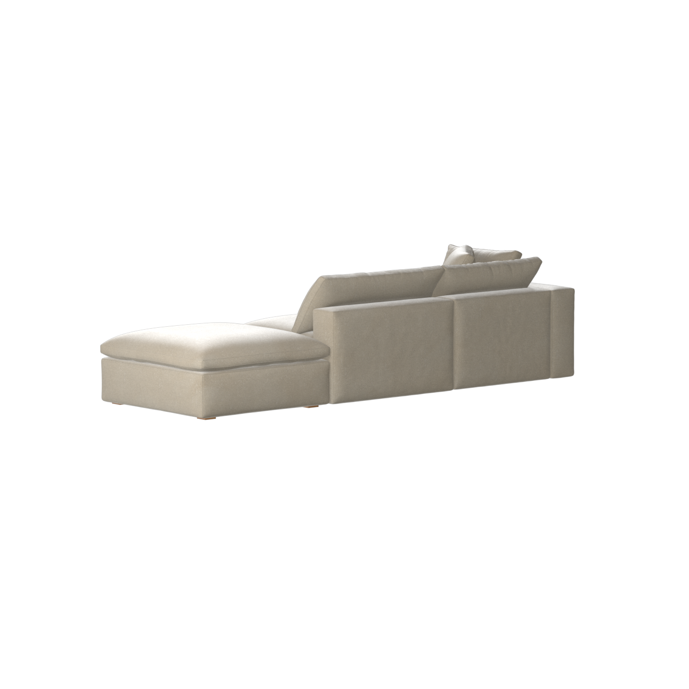 Ari modular corner Sofa with pouffe - Wide fabric range