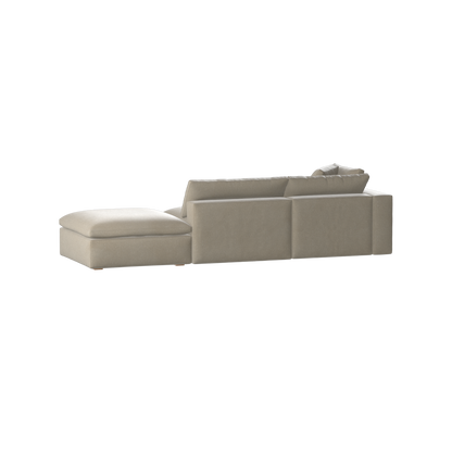 Ari modular corner Sofa with pouffe - Wide fabric range