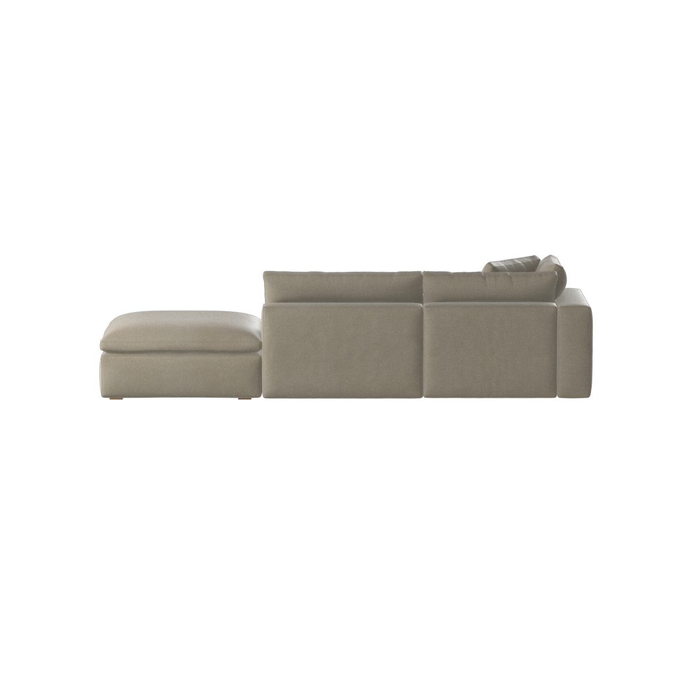 Ari modular corner Sofa with pouffe - Wide fabric range