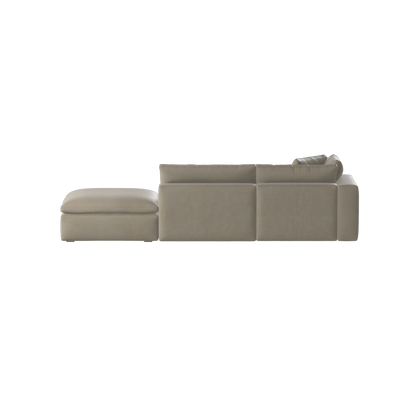 Ari modular corner Sofa with pouffe - Wide fabric range