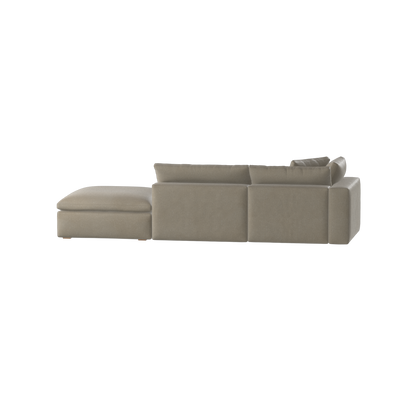 Ari modular corner Sofa with pouffe - Wide fabric range