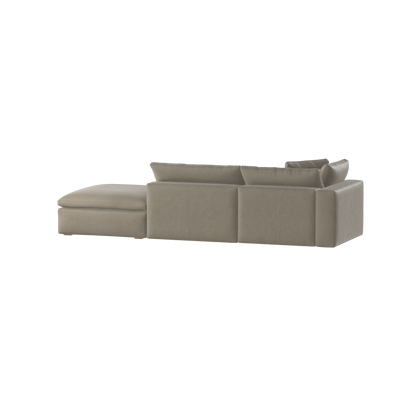 Ari modular corner Sofa with pouffe - Wide fabric range