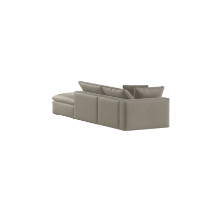 Ari modular corner Sofa with pouffe - Wide fabric range