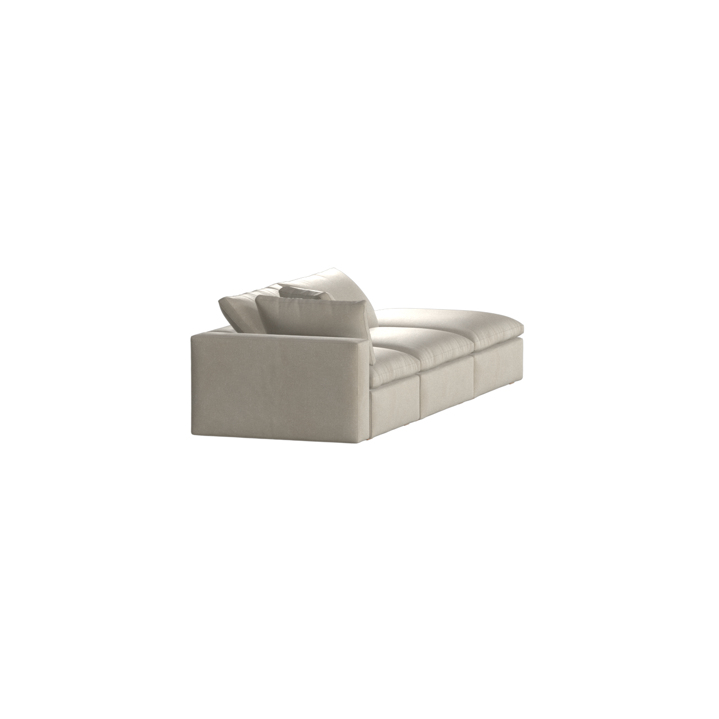 Ari modular corner Sofa with pouffe - Wide fabric range