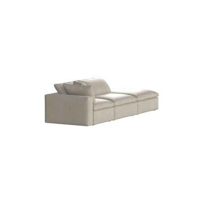 Ari modular corner Sofa with pouffe - Wide fabric range