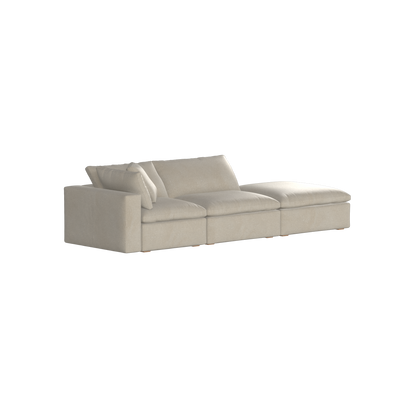 Ari modular corner Sofa with pouffe - Wide fabric range