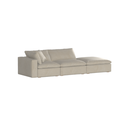 Ari modular corner Sofa with pouffe - Wide fabric range