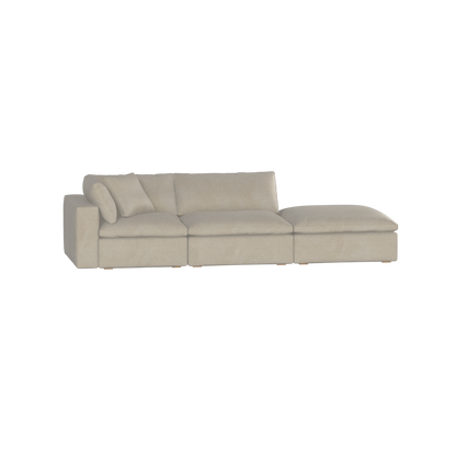 Ari modular corner Sofa with pouffe - Wide fabric range