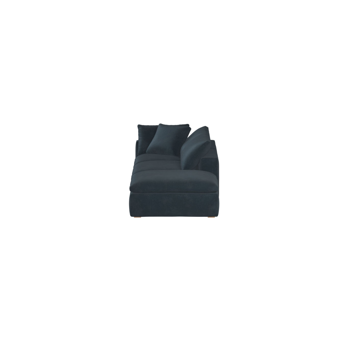 Canapé d'angle modulable Ari avec pouf - Large choix de tissus