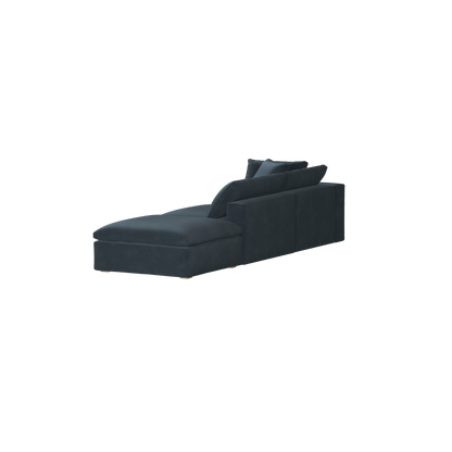 Canapé d'angle modulable Ari avec pouf - Large choix de tissus
