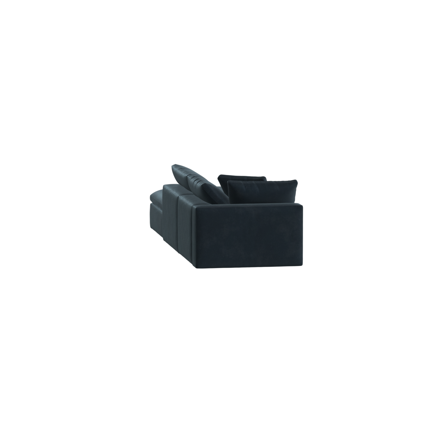 Canapé d'angle modulable Ari avec pouf - Large choix de tissus