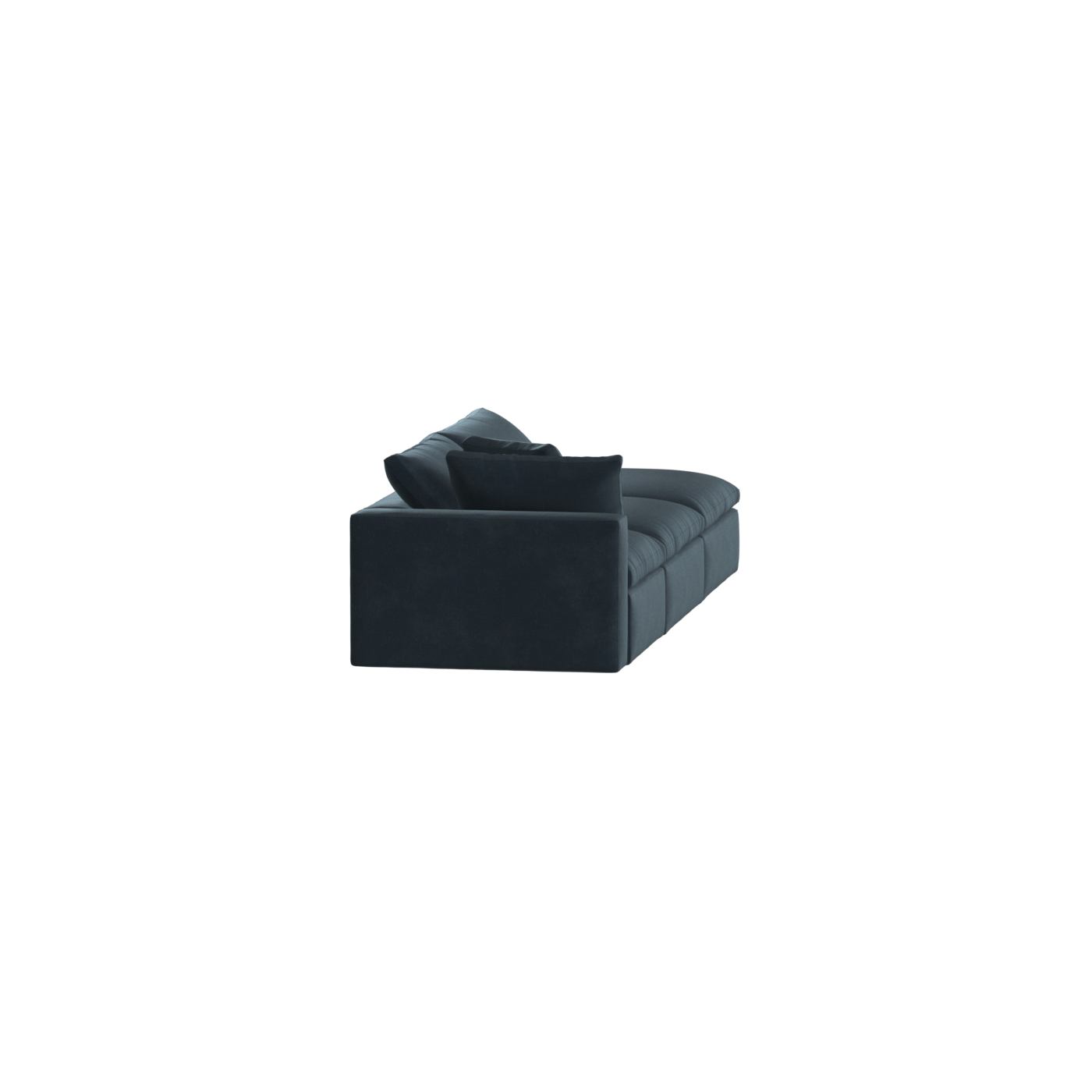 Canapé d'angle modulable Ari avec pouf - Large choix de tissus