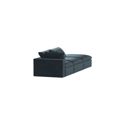 Canapé d'angle modulable Ari avec pouf - Large choix de tissus