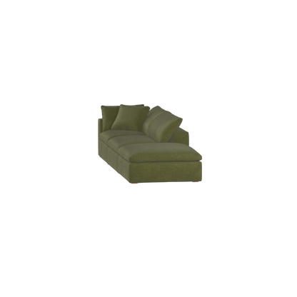 Ari modular corner Sofa with pouffe - Wide fabric range