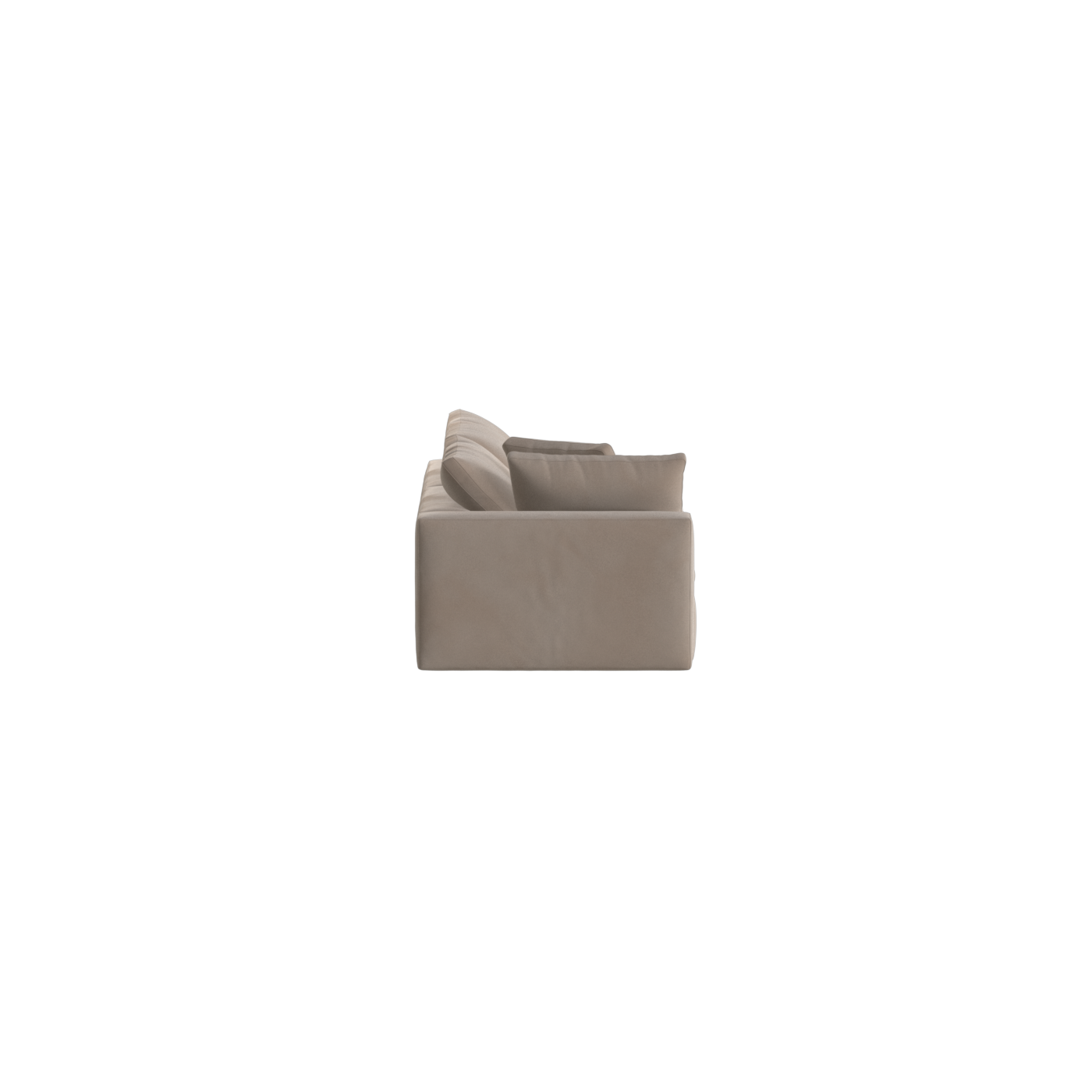 Canapé d'angle modulable Ari avec pouf - Large choix de tissus