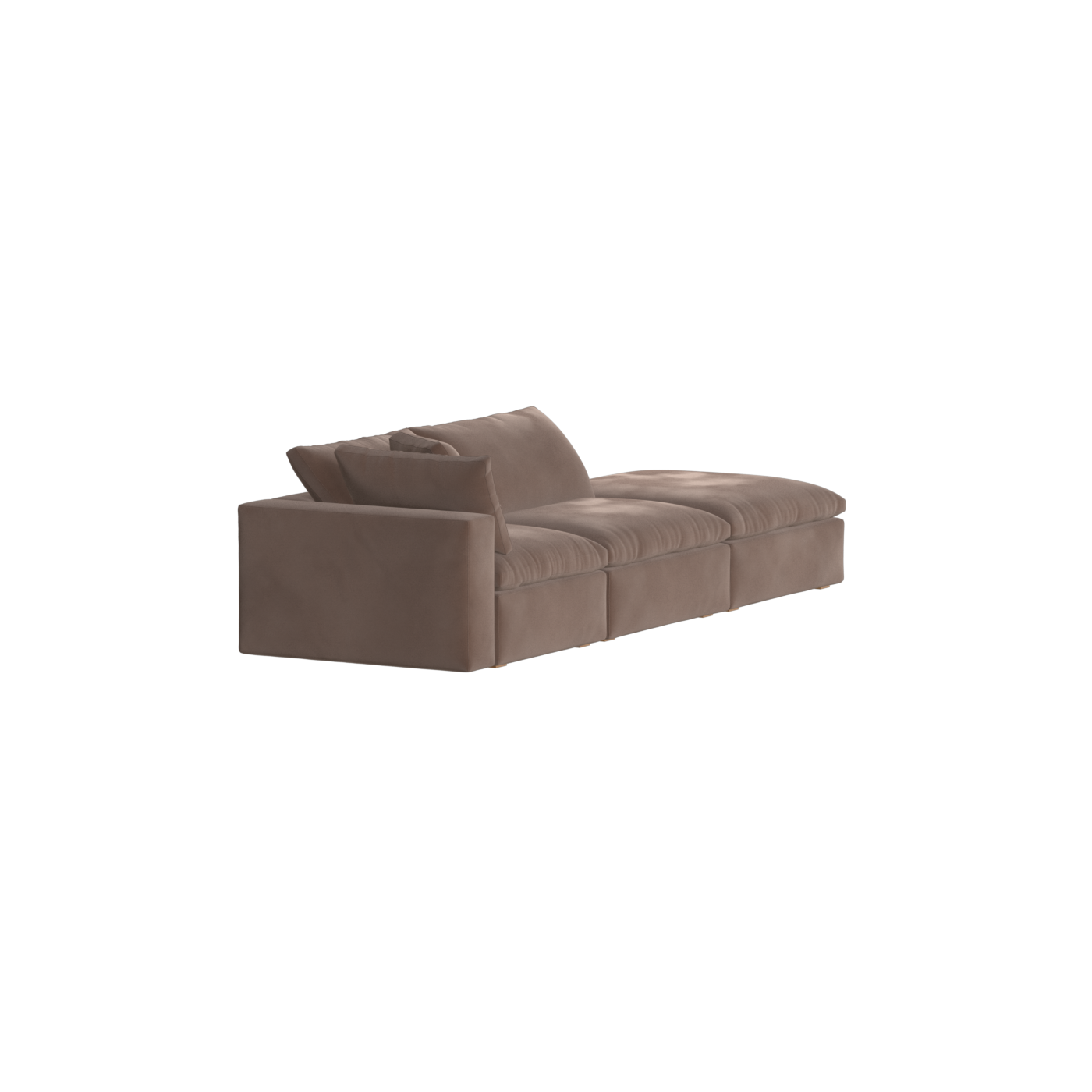Ari modular corner Sofa with pouffe - Wide fabric range