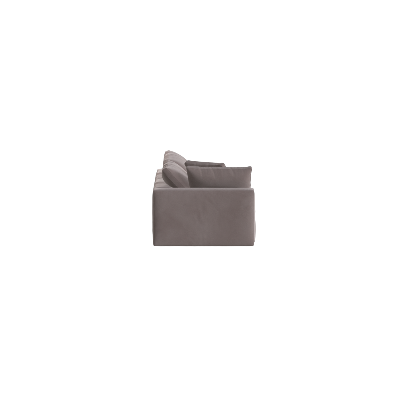 Canapé d'angle modulable Ari avec pouf - Large choix de tissus