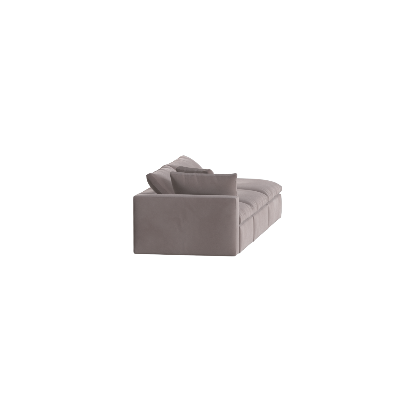 Canapé d'angle modulable Ari avec pouf - Large choix de tissus