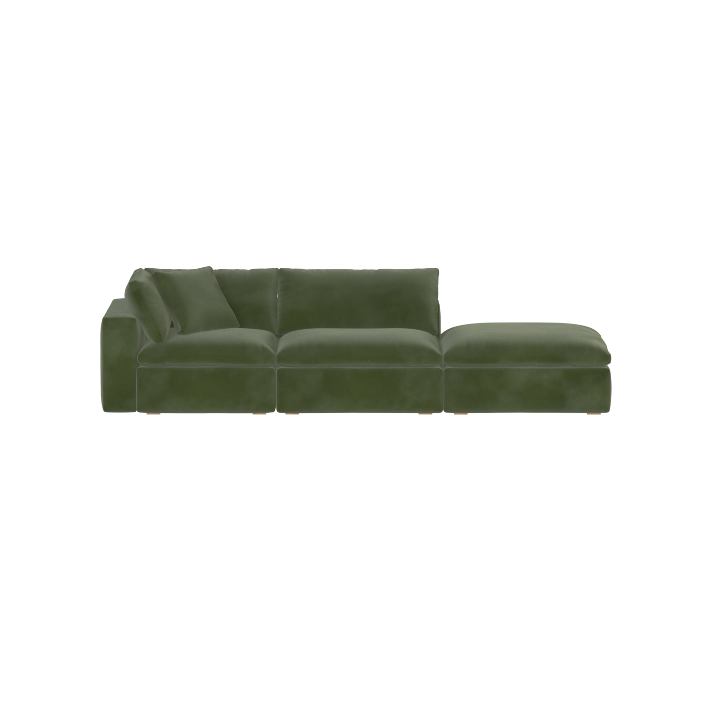 Ari modular corner Sofa with pouffe - Wide fabric range