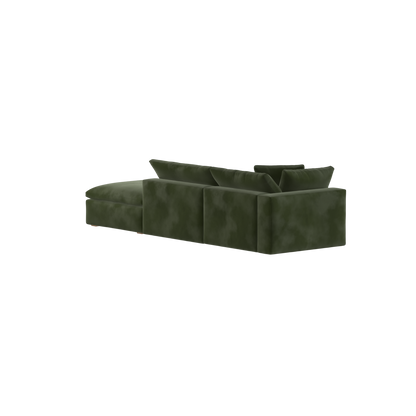 Ari modular corner Sofa with pouffe - Wide fabric range