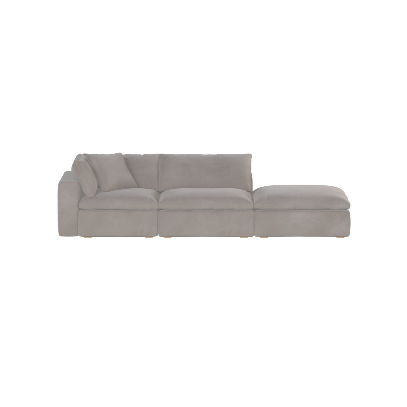 Ari modular corner Sofa with pouffe - Wide fabric range