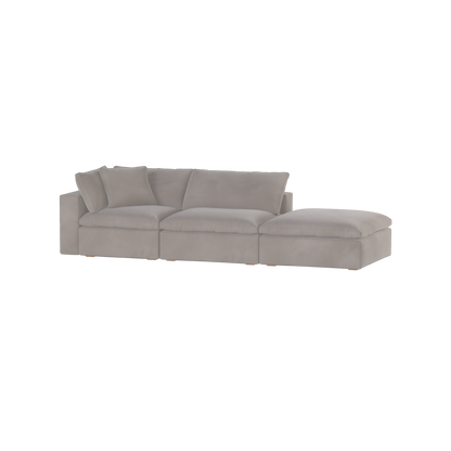 Ari modular corner Sofa with pouffe - Wide fabric range