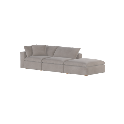 Ari modular corner Sofa with pouffe - Wide fabric range