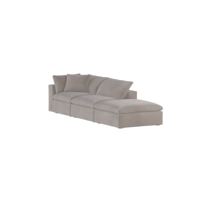 Ari modular corner Sofa with pouffe - Wide fabric range
