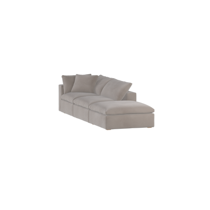 Ari modular corner Sofa with pouffe - Wide fabric range