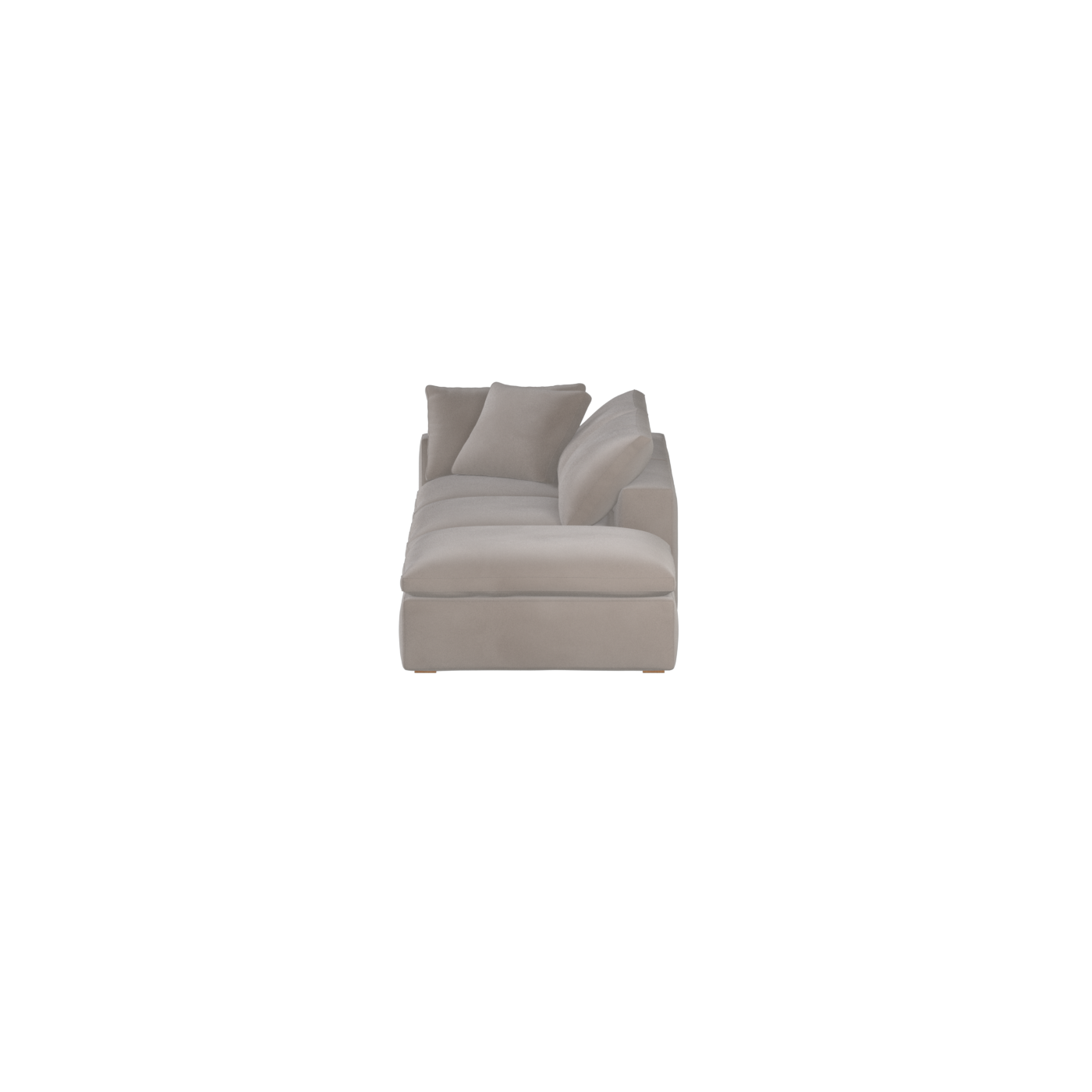 Ari modular corner Sofa with pouffe - Wide fabric range