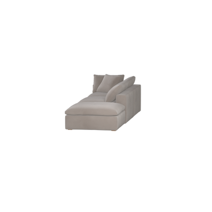 Ari modular corner Sofa with pouffe - Wide fabric range