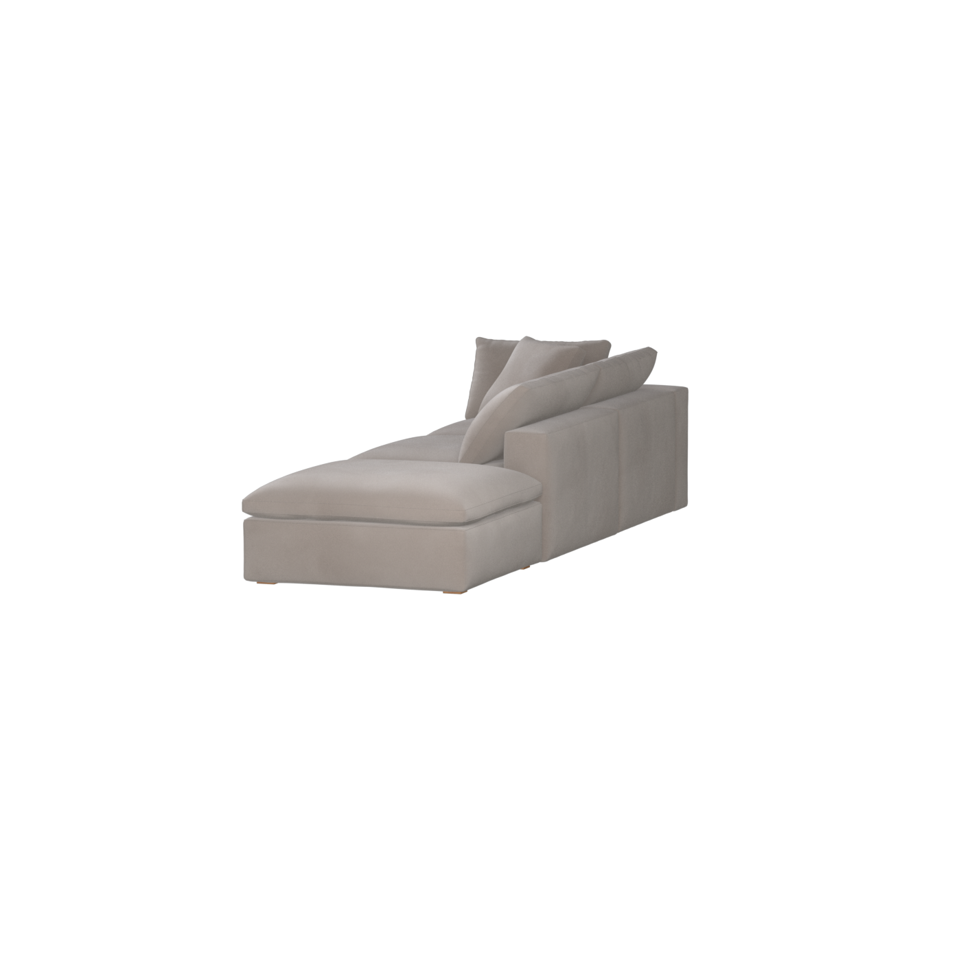 Ari modular corner Sofa with pouffe - Wide fabric range